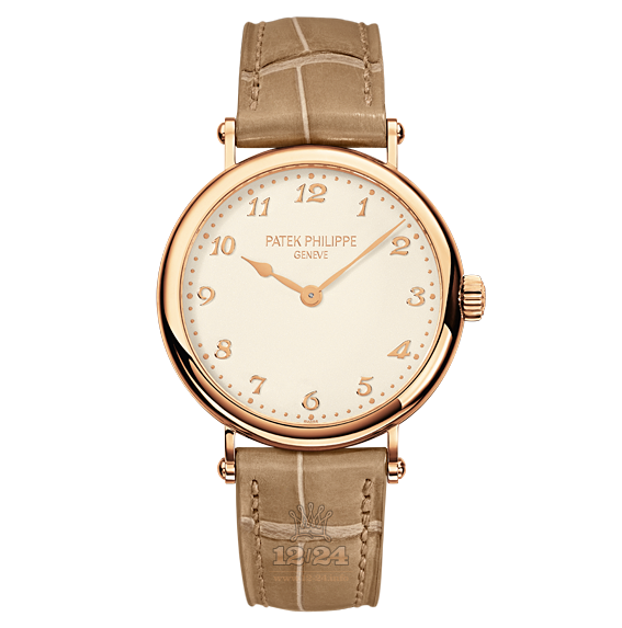 Patek Philippe Calatrava Watch 7200R-001 35 mm Pink gold Case Beige Dial