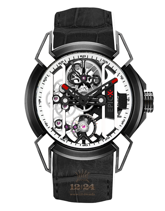 Jacob & Co Gents Collection Watch EX100.21.WR.WB.A 44 mm Titanium DLC coating Case