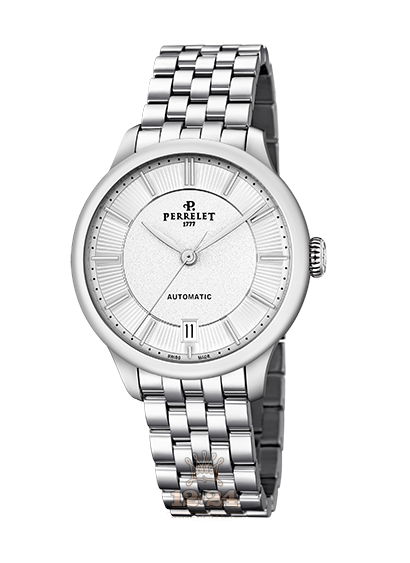 Perrelet First Class Watch A2068/3 35 mm Stainless steel Case White Dial