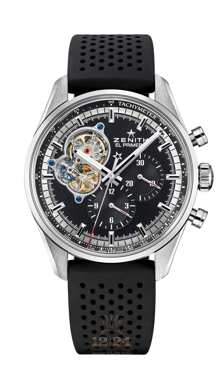 Zenith Chronomaster Watch 03.2040.4061/21.R576 42 mm Stainless steel Case Black Dial