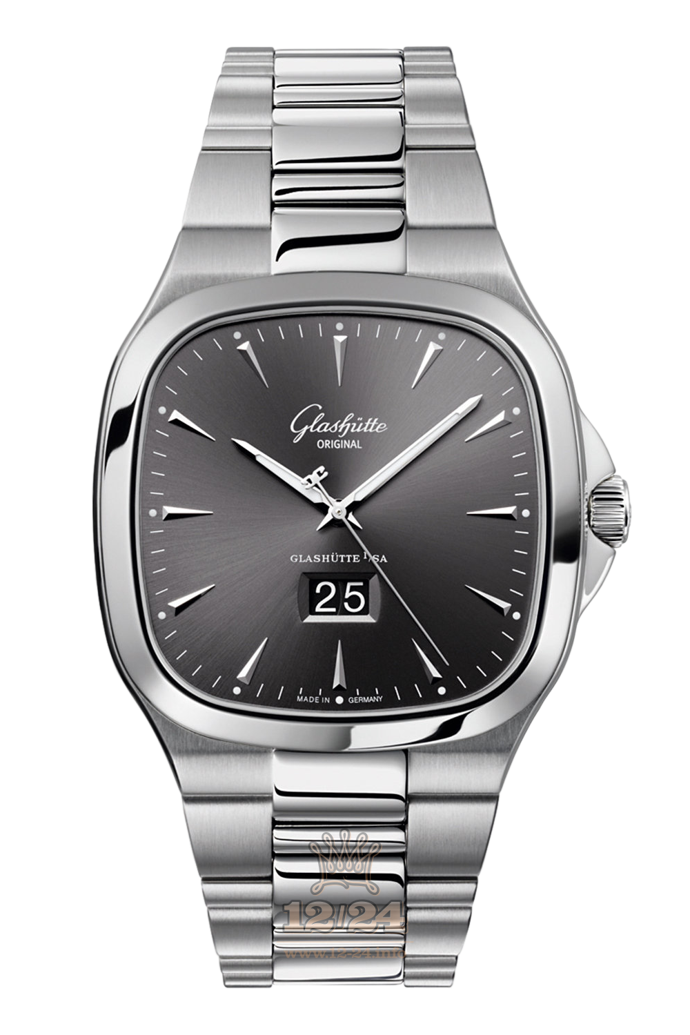 Glashutte Vintage Watch 2-39-47-12-12-14 40 mm Stainless steel Case Gray Dial