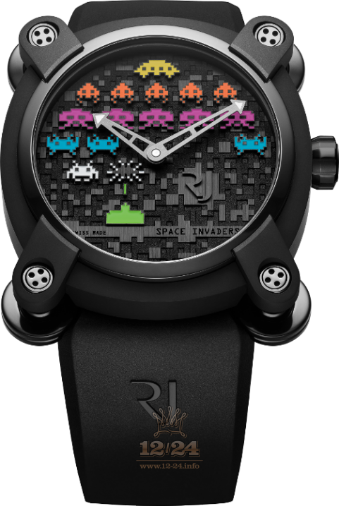 Romain Jerome Collaborations Watch RJ.M.AU.IN.006.13 46 mm Titanium PVD coating Case Black Dial
