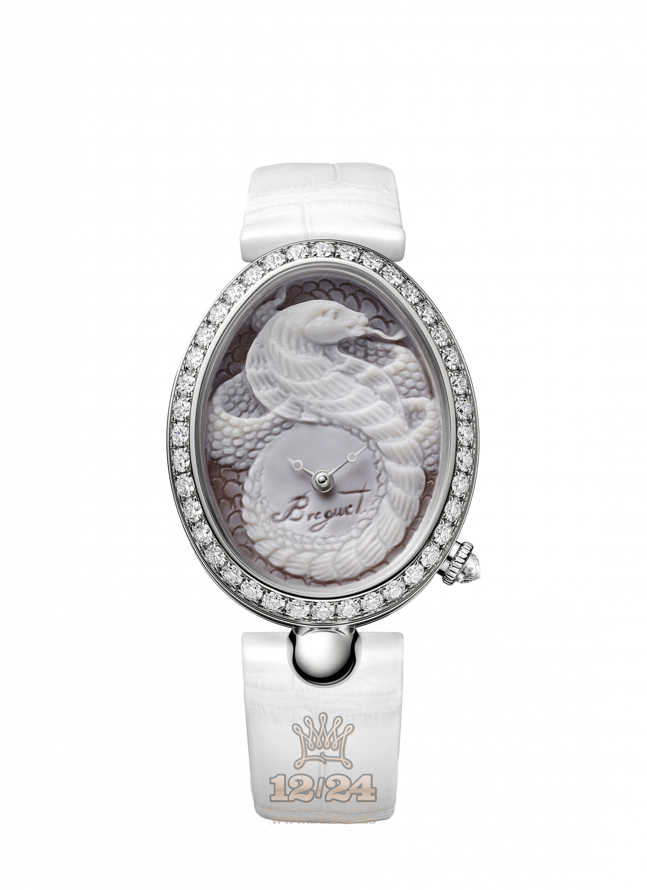 Breguet Reine de Naples Watch 8958BB/55/974 13/D00D 40 mm White gold Case White Gray Dial