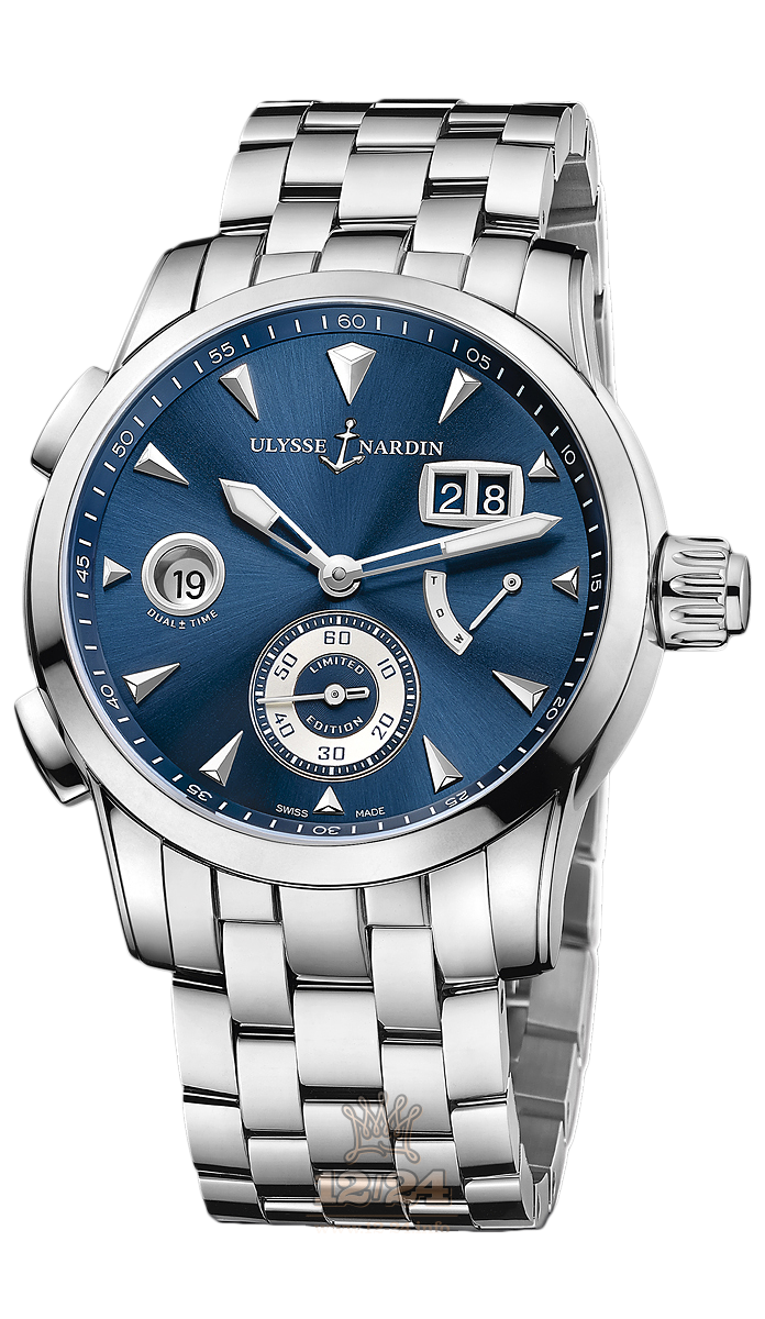 Ulysse Nardin Classic Watch 3243-132LE-7/BQ 42 mm Stainless steel Case Blue Dial