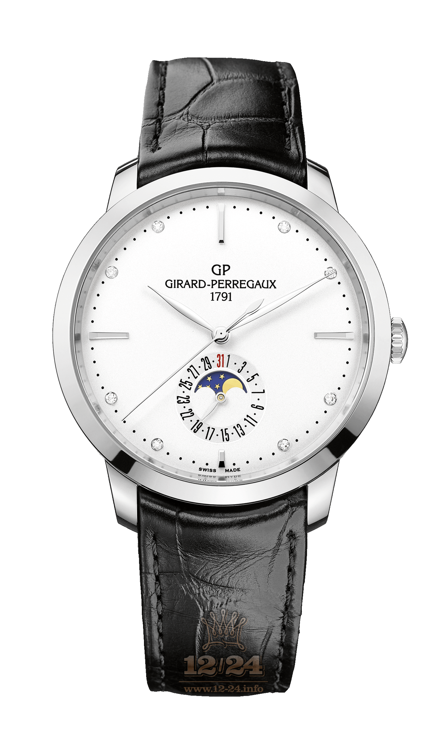 Girard Perregaux 1966 Watch 49545-11-1A1-BB60 Stainless steel Case Silver Dial