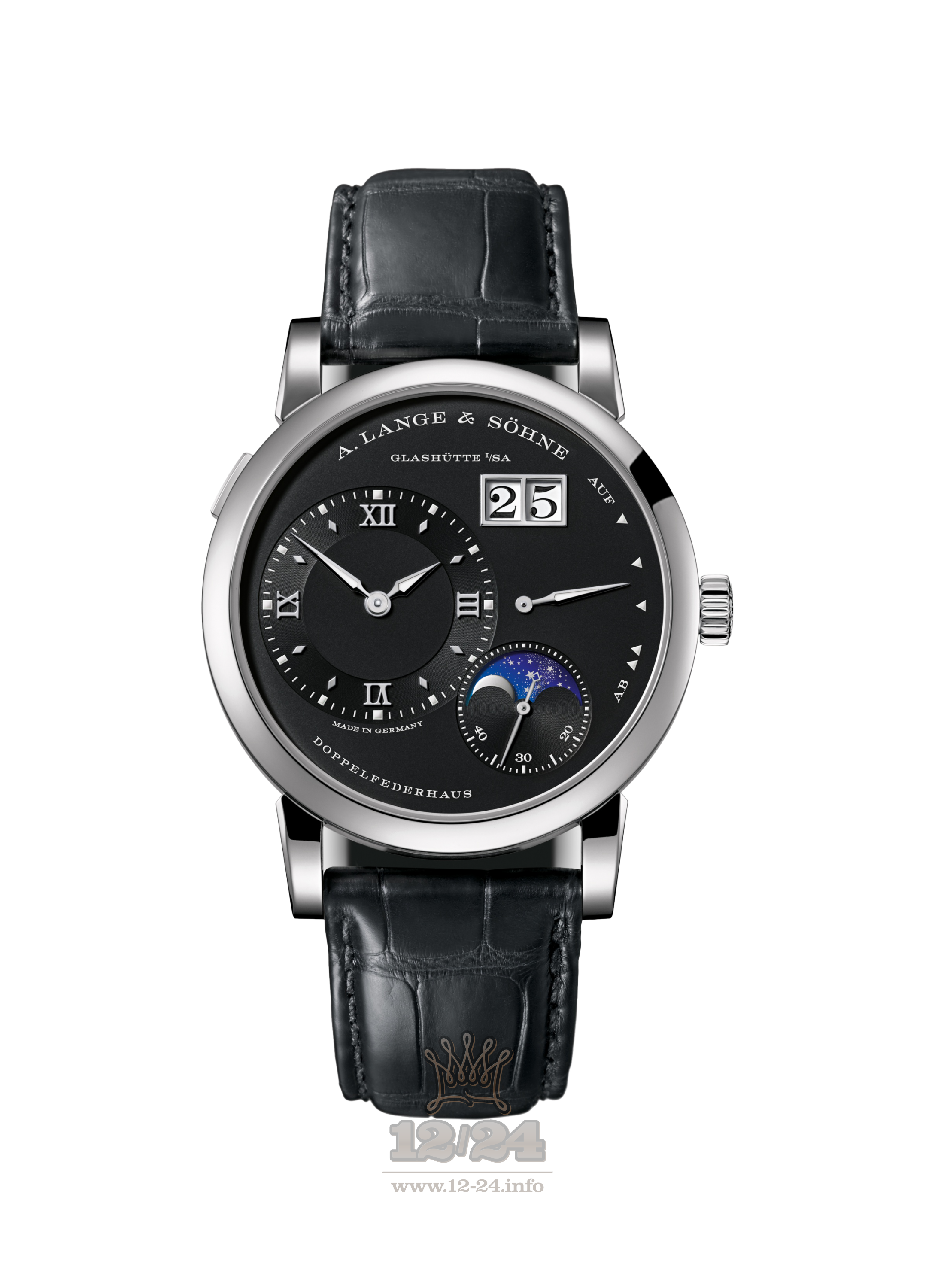A.Lange & Sohne Lange 1 Watch 192.029 38 mm White gold Case Black Dial
