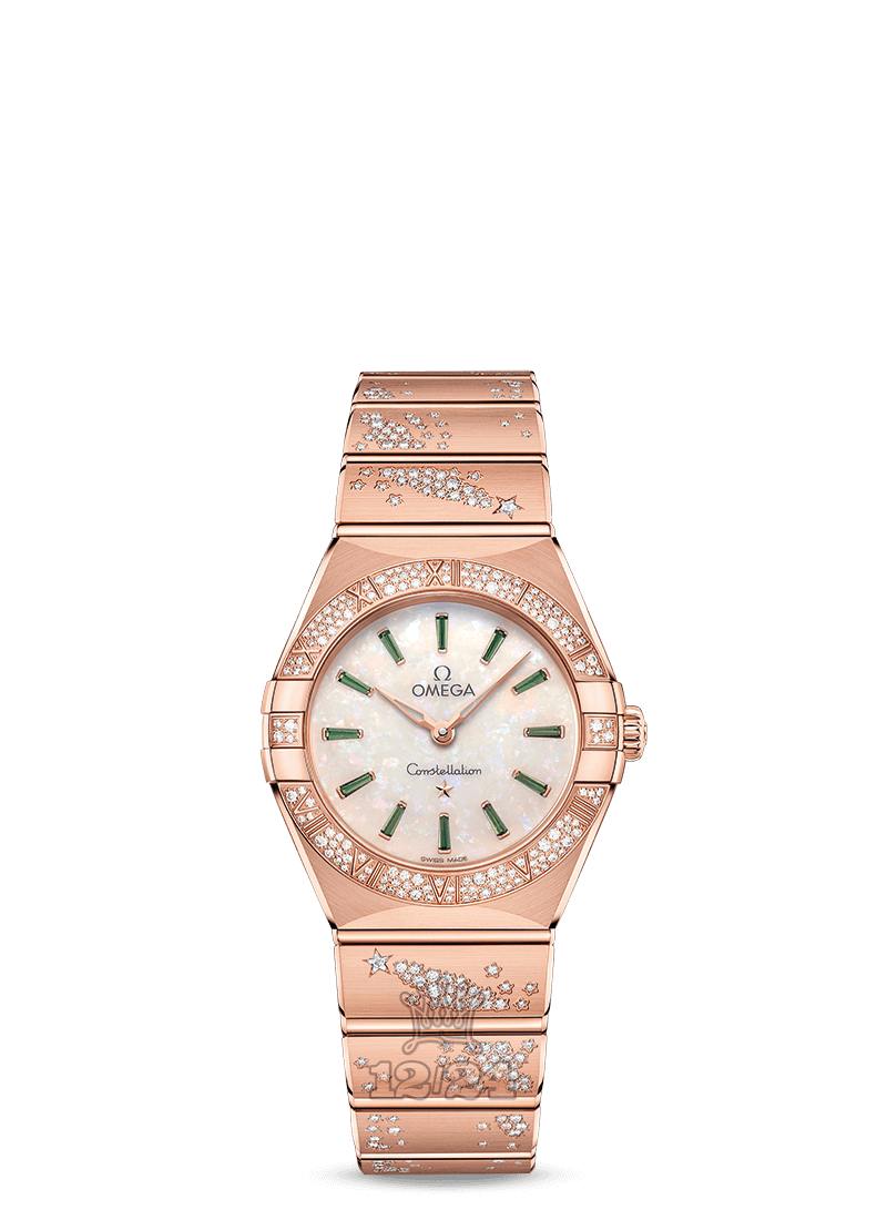 Omega Constellation Watch 131.55.28.60.99.004 28 mm Pink gold Case White Dial