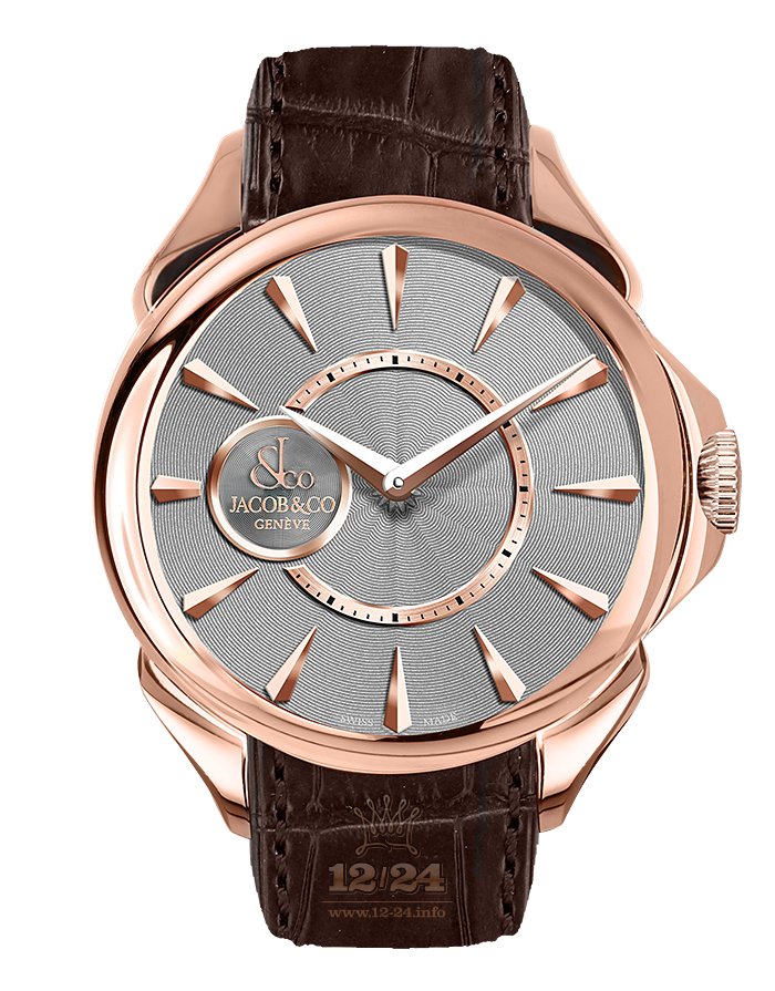 Jacob & Co Gents Collection Watch PC300.40.NS.NA.A 42 mm Pink gold Case Gray Dial