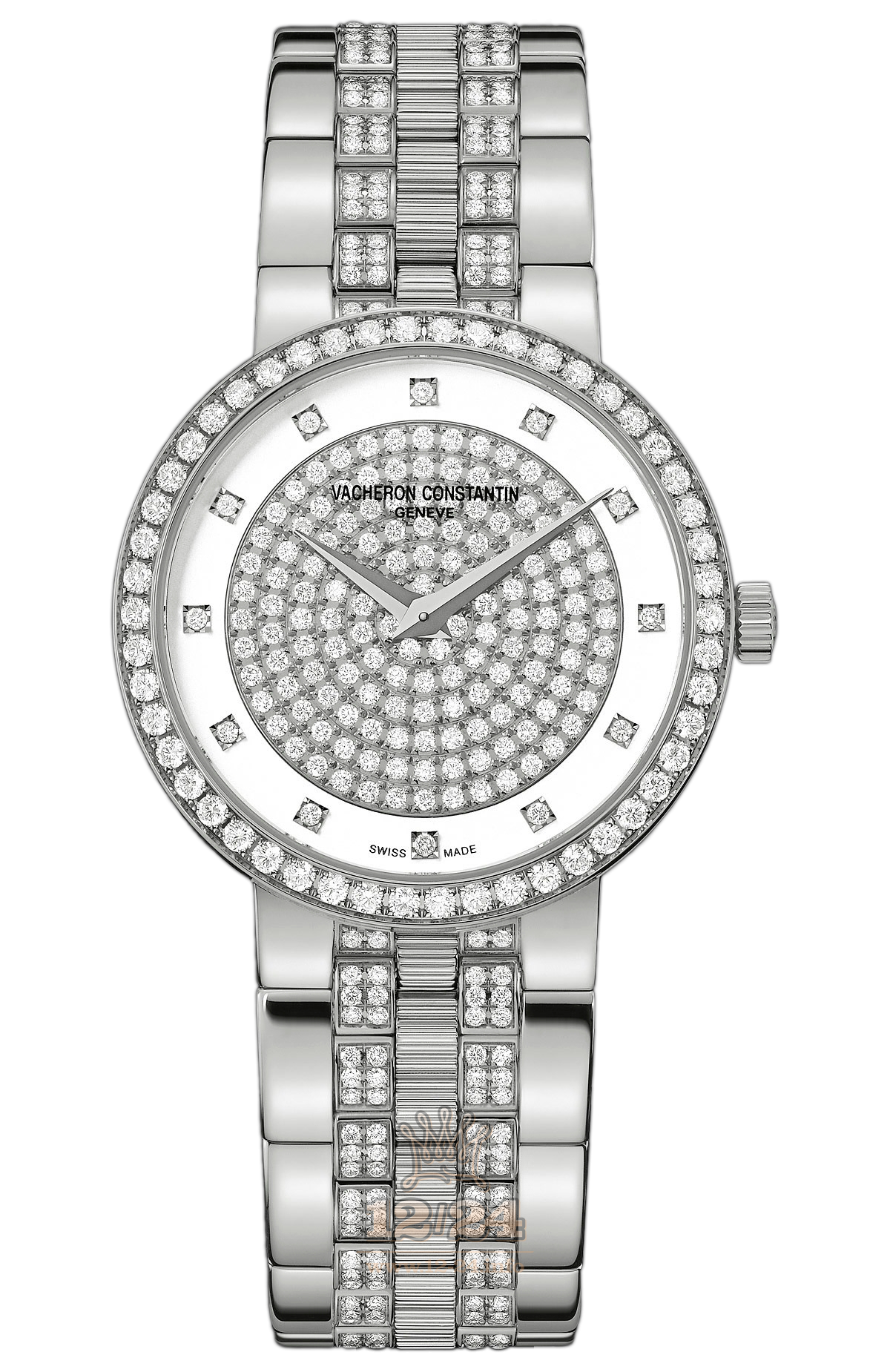Vacheron Constantin Traditionnelle Watch 25554/Q03G-9824 30 mm White gold Case White Silver Golden Dial