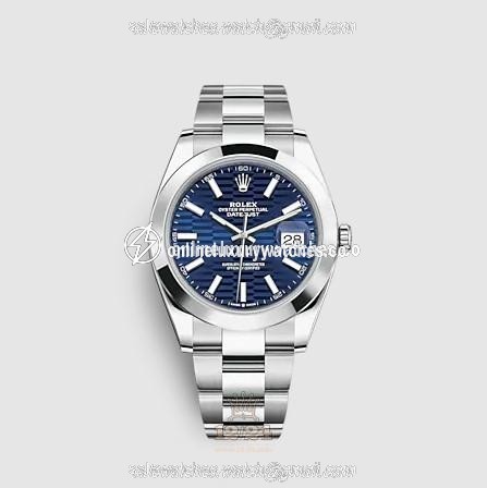 Rolex Datejust Watch 126300-0023 41 mm Stainless steel Case Dark blue Dial