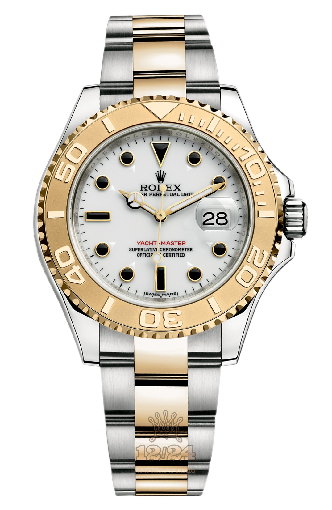 Rolex Yacht-Master Watch 16623-0006 40 mm Steel / Yellow gold Case White Dial