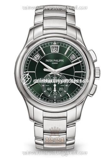 Patek Philippe Complications Watch 5905-1A-001 42 mm Stainless steel Case Green Dial