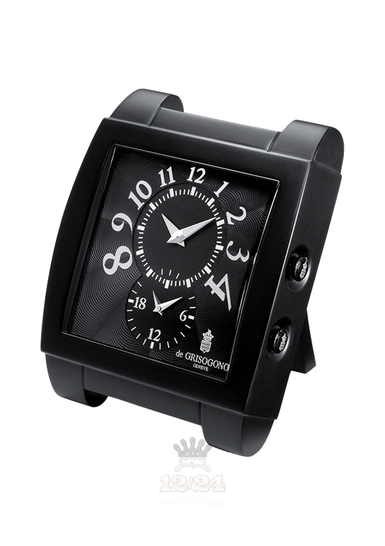 de Grisogono Uno Watch U-DF-DC-N02 Aluminum Case Black Dial