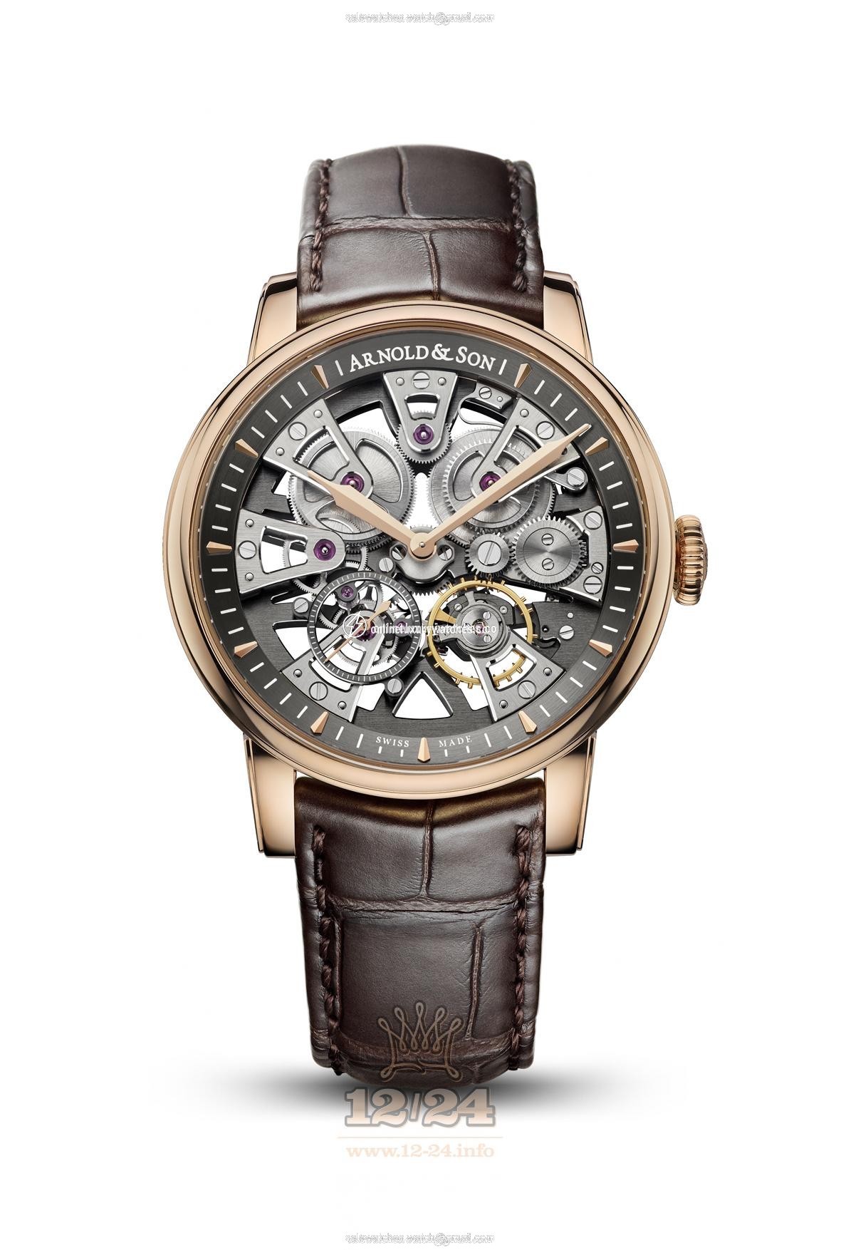 Arnold Son Royal Collection Watch 1NEAR.S01A.D135A 42 mm Red gold Case Gray Dial