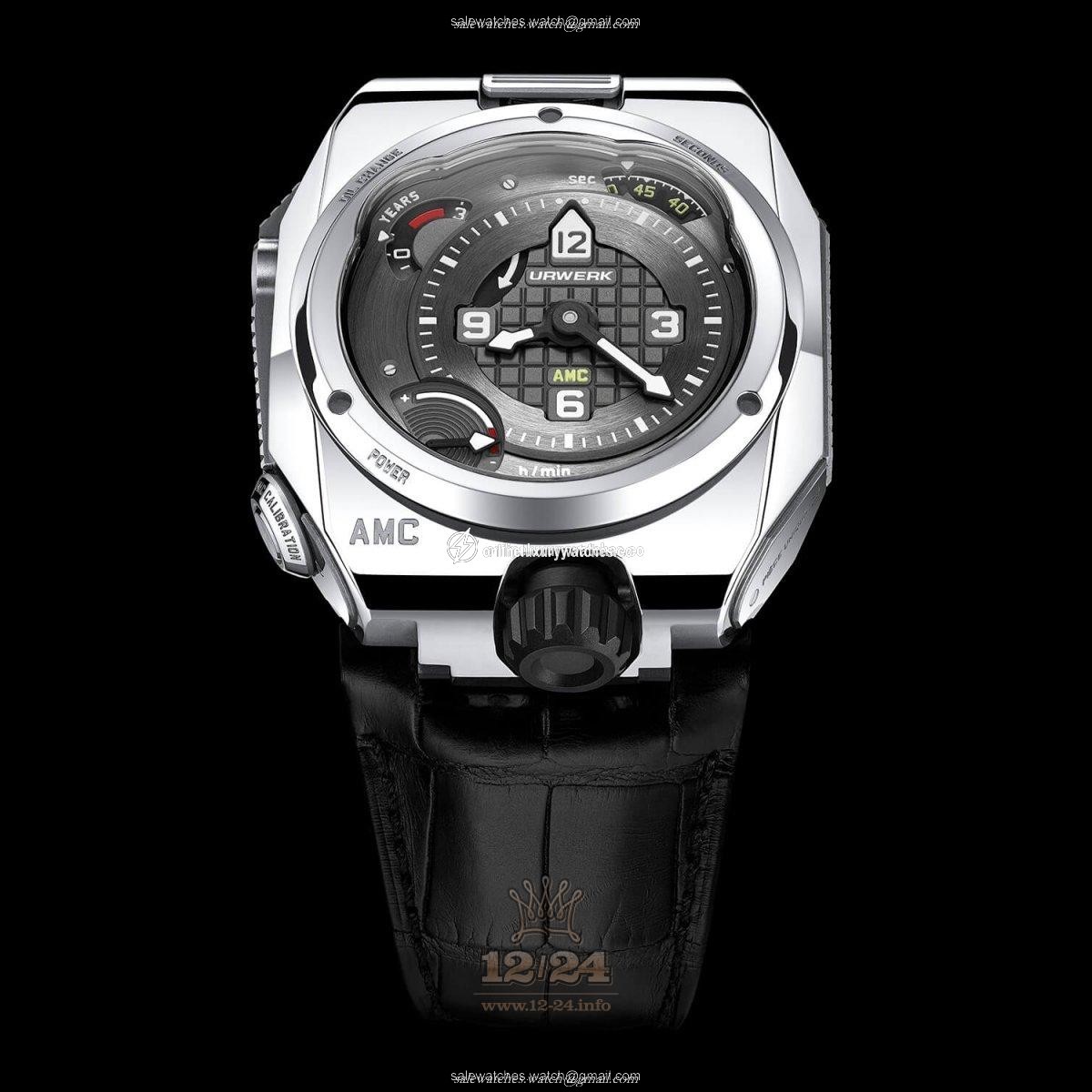 Urwerk UR-111C Watch amc nature 46 mm Stainless steel Titanium Case Black Dial