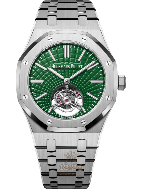 Audemars Piguet Royal Oak Watch 26534TI.OO.1220TI.01 41 mm Titanium Case Green Dial
