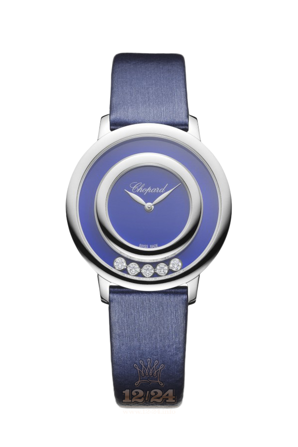 Chopard Happy Diamonds Watch 209429-1105 32 mm White gold Case Purple Dial