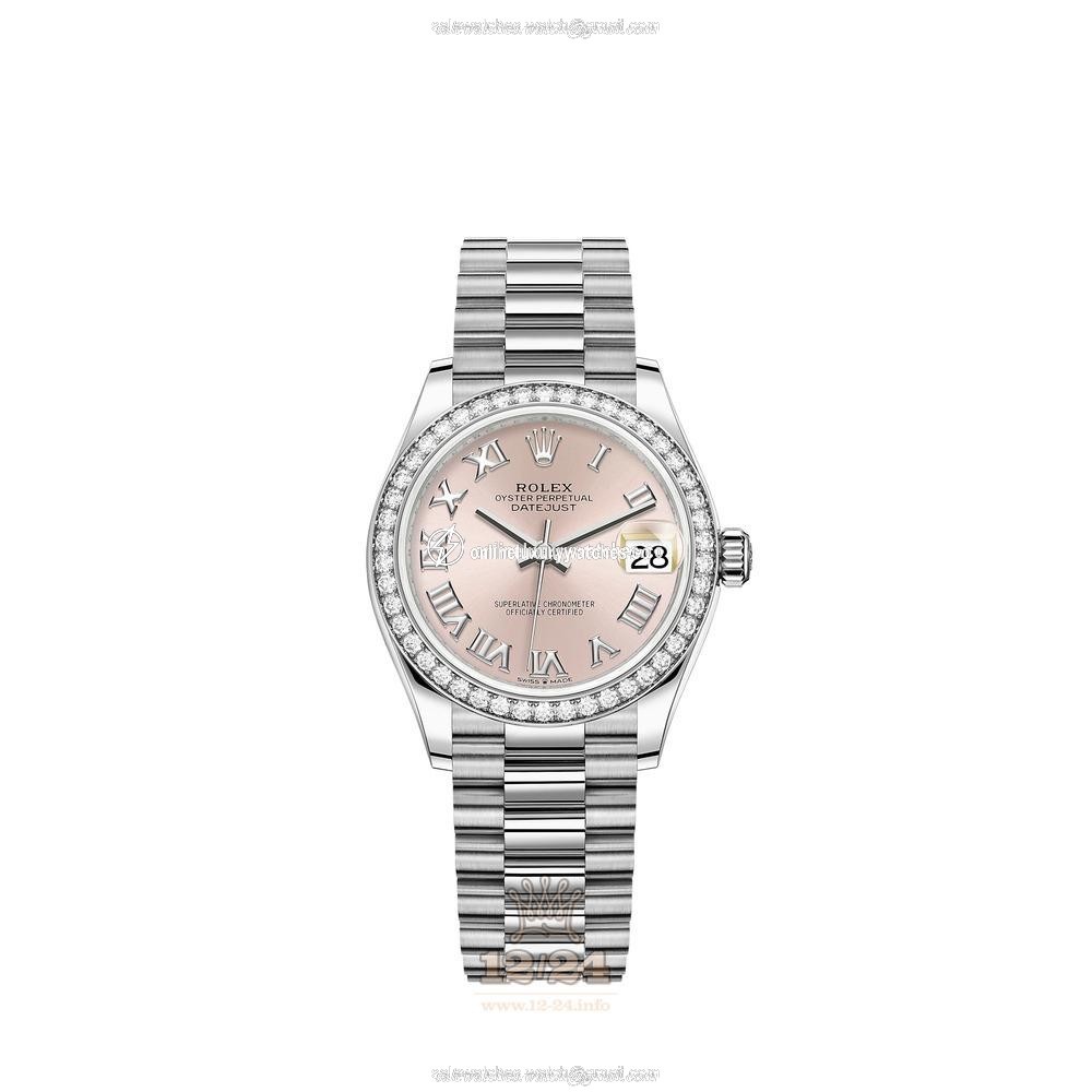 Rolex Datejust Watch 278289rbr-0016 31 mm White gold Case Pink Dial