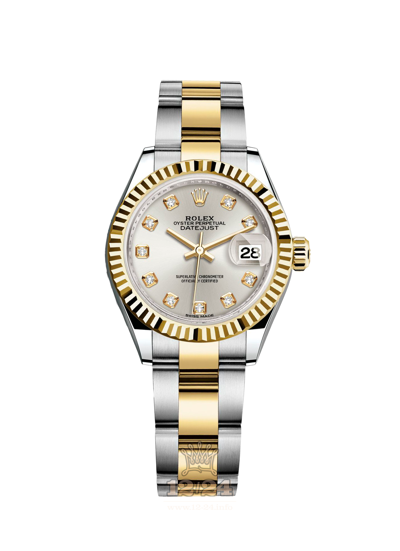 Rolex Datejust Watch 279173-0008 28 mm Steel / Yellow gold Case Silver Dial