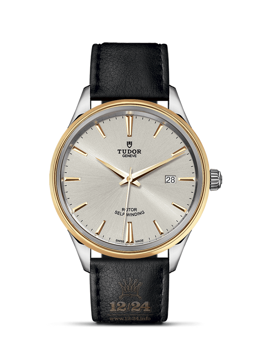 Tudor Style Watch M12703-0008 41 mm Stainless steel Yellow gold Case Gray Silver Dial