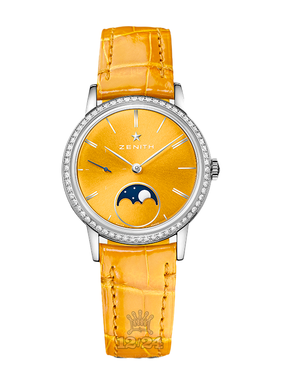 Zenith Elite Watch 16.2331.692/74.C815 33 mm Stainless steel Case Golden Yellow Dial