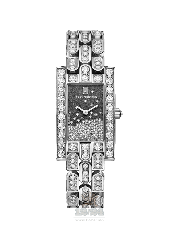 Harry Winston The Avenue Collection Watch AVEQHM21WW282 21 mm White gold Case Black Dial
