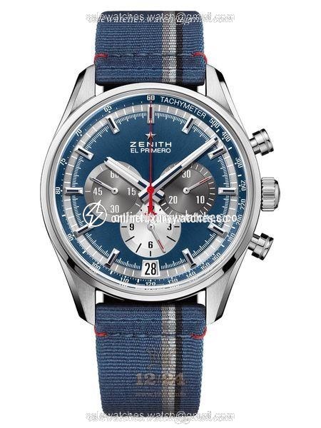 Zenith Chronomaster Watch 03.2040.400/53.C802 42 mm Stainless steel Case Dark blue Dial