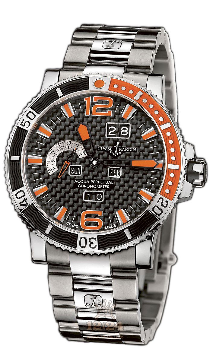 Ulysse Nardin Functional Watch 333-90-7M 45 mm Stainless steel Titanium Case Black Dial