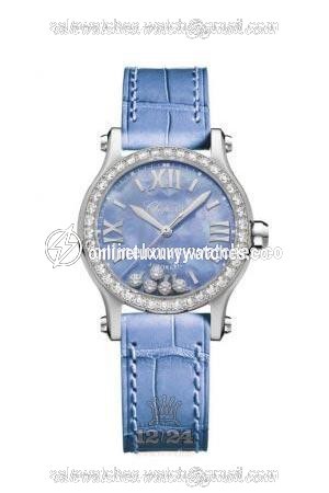 Chopard Happy Sport Watch 278573-3010 30 mm Stainless steel Case Dark blue Dial
