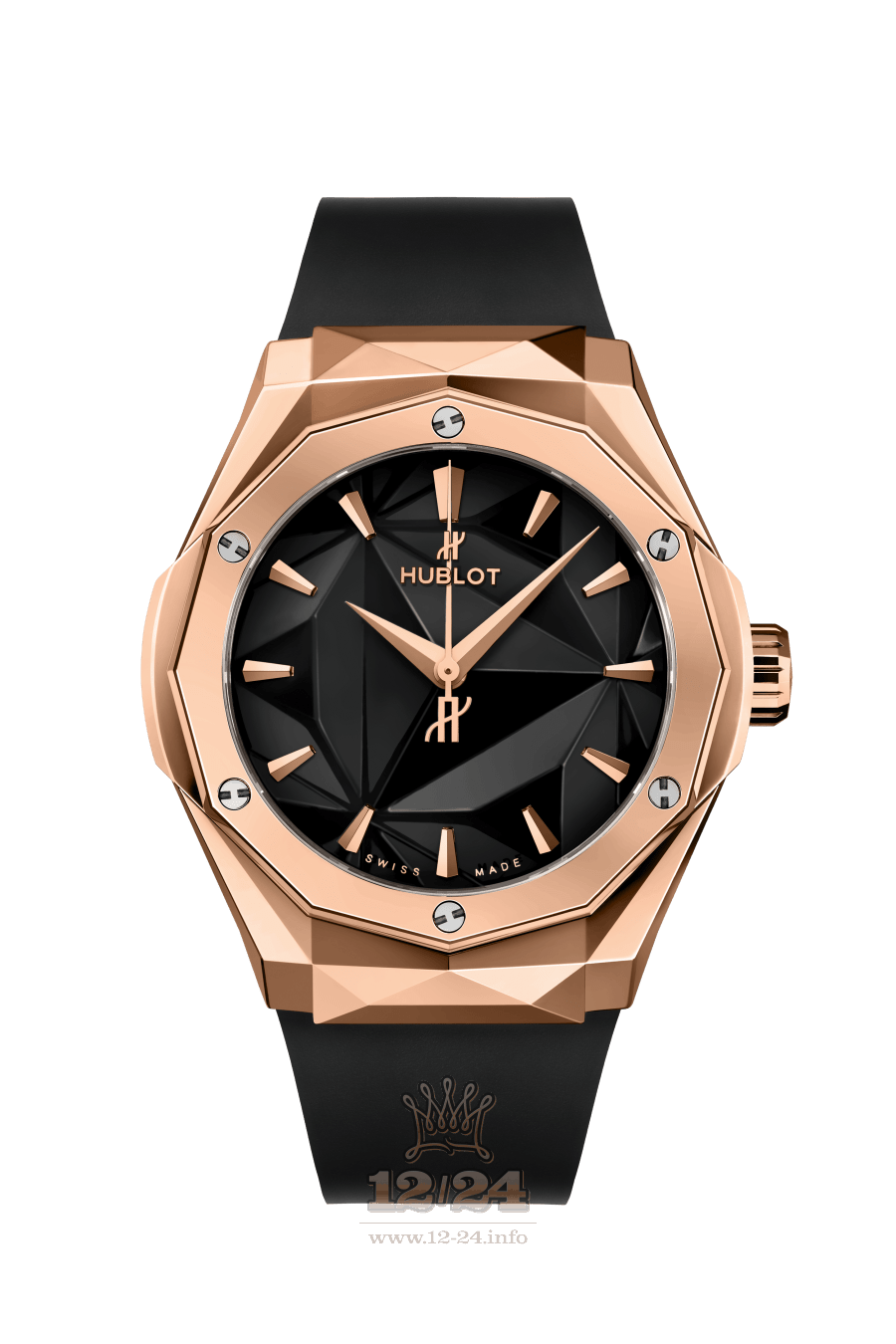 Hublot Classic Fusion Watch 550.OS.1800.RX.ORL19 40 mm Pink gold Case Black Dial