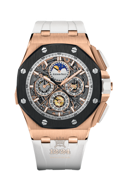 Audemars Piguet Royal Oak Offshore Watch 26571RO.OO.A010CA.01 44 mm Pink gold Ceramics Case Black Dial