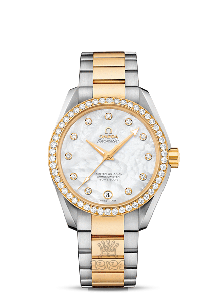 Omega Aqua Terra 150 M Watch 231.25.39.21.55.002 38 mm Steel / Yellow gold Case White Dial