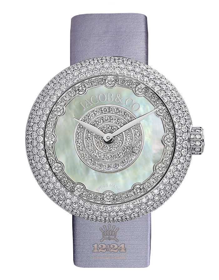 Jacob & Co Ladies Collection Watch 210.030.10.RH.PL.3RD 44 mm Stainless steel Case