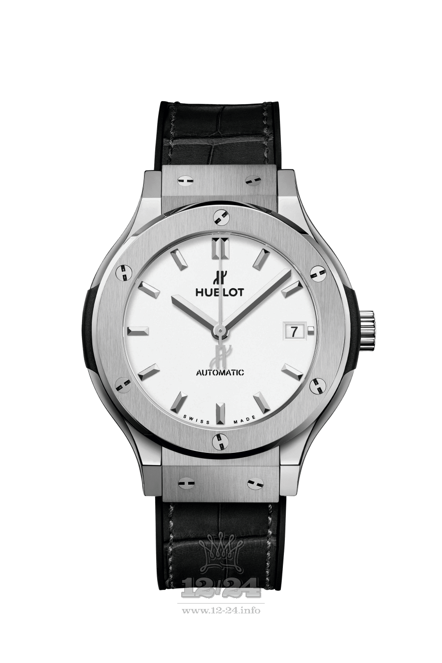 Hublot Classic Fusion Watch 565.NX.2611.LR 38 mm Titanium Case White Dial