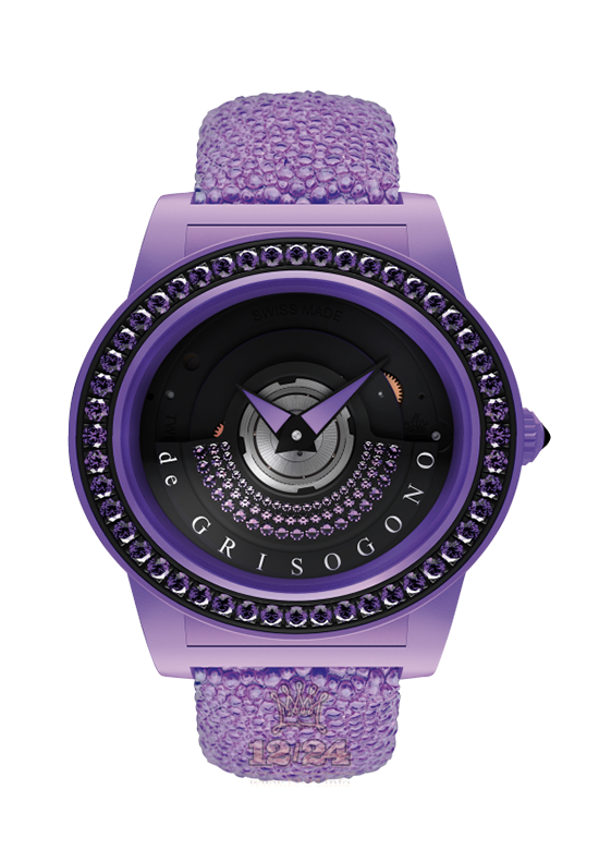 de Grisogono Tondo Watch TBN-S05 Black Purple Dial