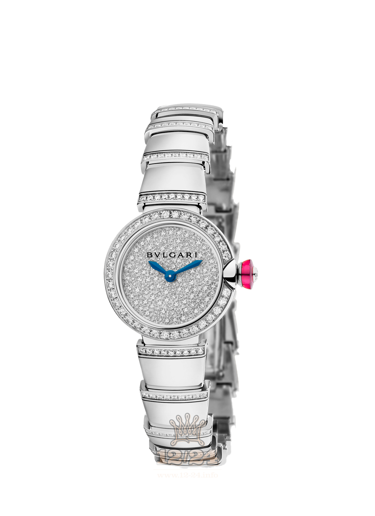 Bvlgari Lvcea Watch 102515 LUW23D2GDGD1 23 mm White gold Case Silver Dial