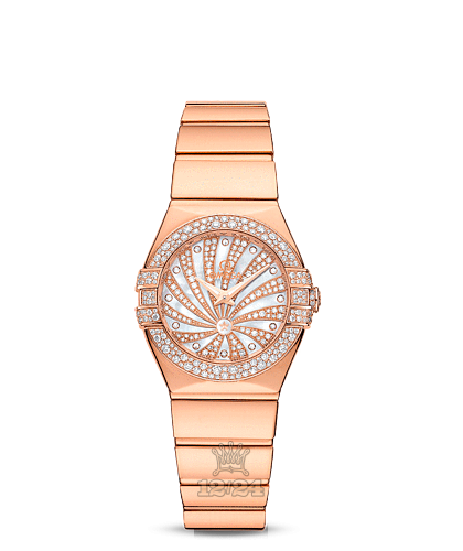 Omega Constellation Watch 123.55.24.60.55.013 24 mm Pink gold Case White Dial