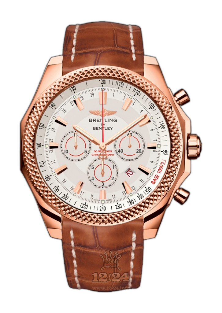 Breitling Breitling for Bentley Watch R2536821/G737/754P/R20BA.1 49 mm Red gold Case White Silver Dial
