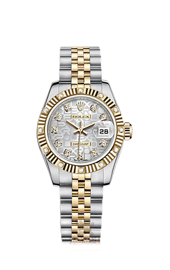 Rolex Lady-Datejust Watch 179313-0044 26 mm Steel / Yellow gold Case Silver Dial