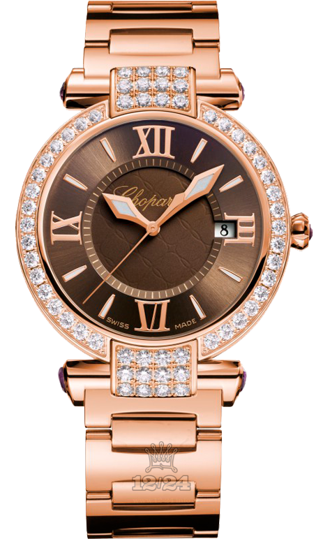 Chopard Imperiale Watch 384221-5012 36 mm Pink gold Case Brown (chocolate) Dial