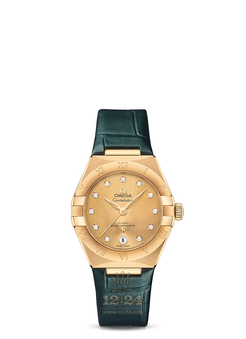 Omega Constellation Watch 131.53.29.20.58.001 29 mm Yellow gold Case Golden Dial