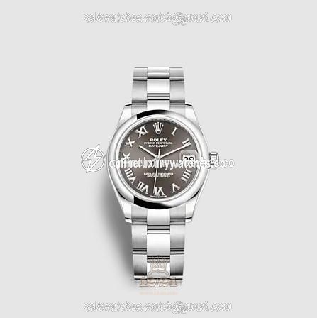 Rolex Datejust Watch 278240-0015 31 mm Stainless steel White gold Case Gray Dial