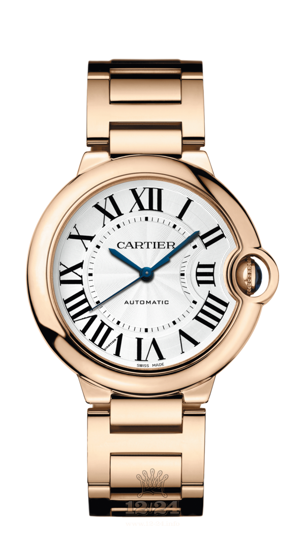 Cartier Ballon Bleu de Cartier Watch WGBB0008 36 mm Pink gold Case White Silver Dial