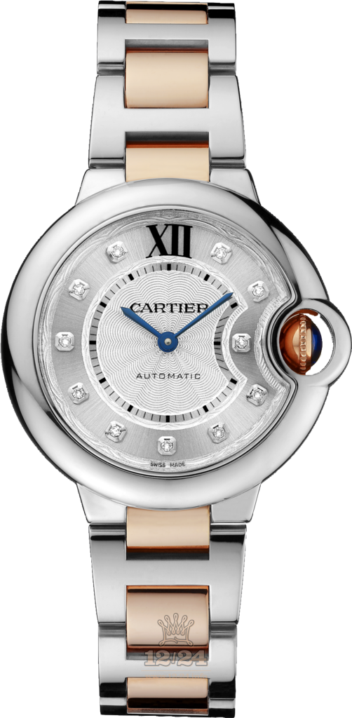 Cartier Ballon Bleu de Cartier Watch WE902044 33 mm Stainless steel Case Silver Dial