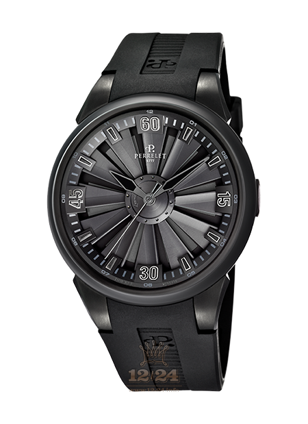 Perrelet Turbine Watch A1047/2 44 mm Stainless steel PVD coating Case Black Dial