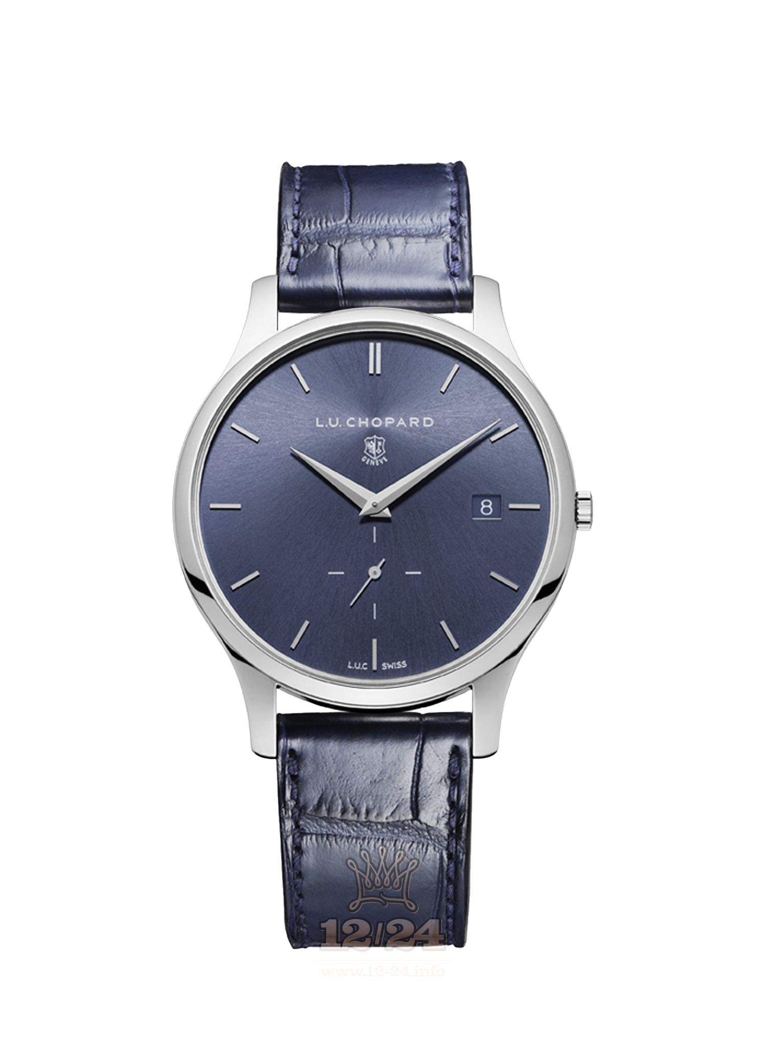 Chopard L.U.C Watch 161932-9001 40 mm Platinum Case Gray Dark blue Dial