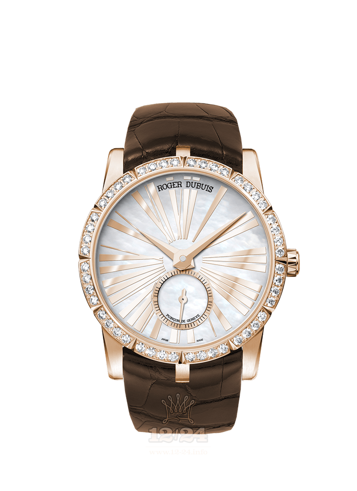 Roger Dubuis Excalibur Watch RDDBEX0493 36 mm Pink gold Case White Dial