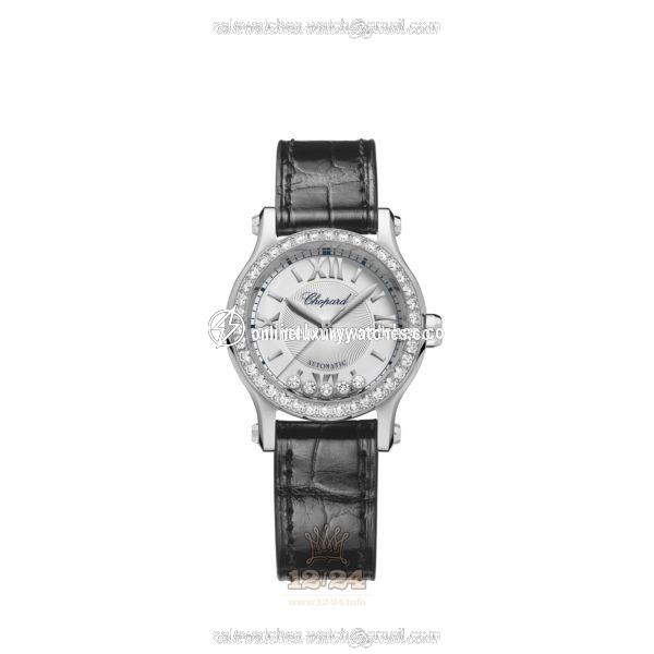Chopard Happy Sport Watch 278573-3013 30 mm Stainless steel Case Silver Dial