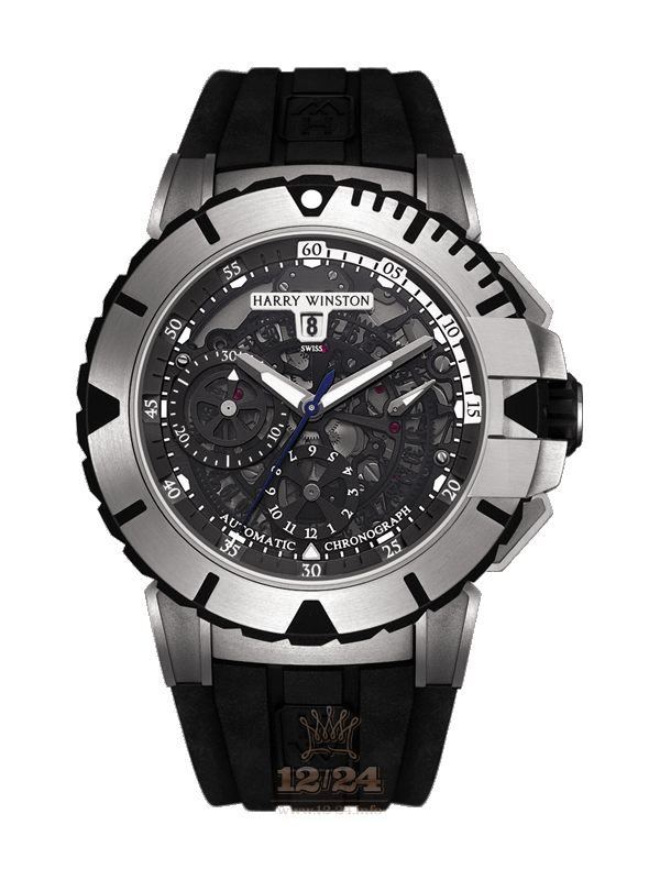 Harry Winston The Ocean Collection Watch OCSACH44ZZ002 44 mm Black Dial