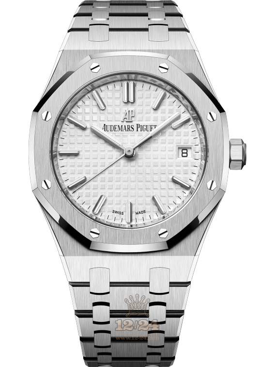 Audemars Piguet Royal Oak Watch 77350ST.OO.1261ST.01 34 mm Stainless steel Case Silver Dial